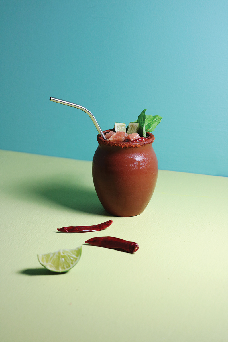 Peso S Tamarind Candy Garnished Cocktail Embraces Mexican Flavors