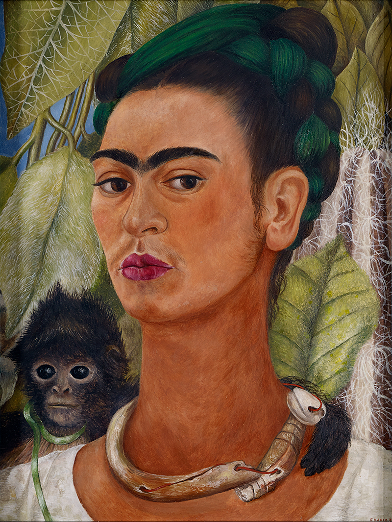 self-portrait with monkey