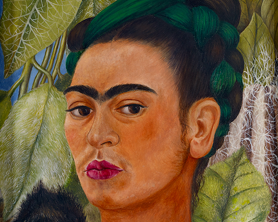 frida kahlo - self portrait with monkey