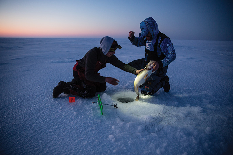 ice fishing