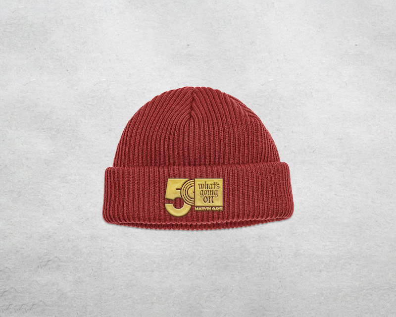 marvin gaye red beanie