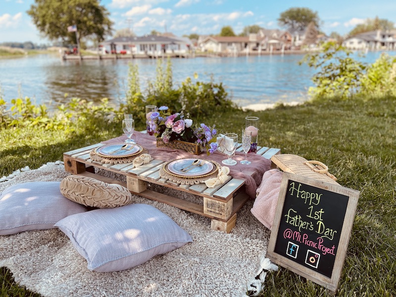 Picnic set up-outdoor food photography and styling