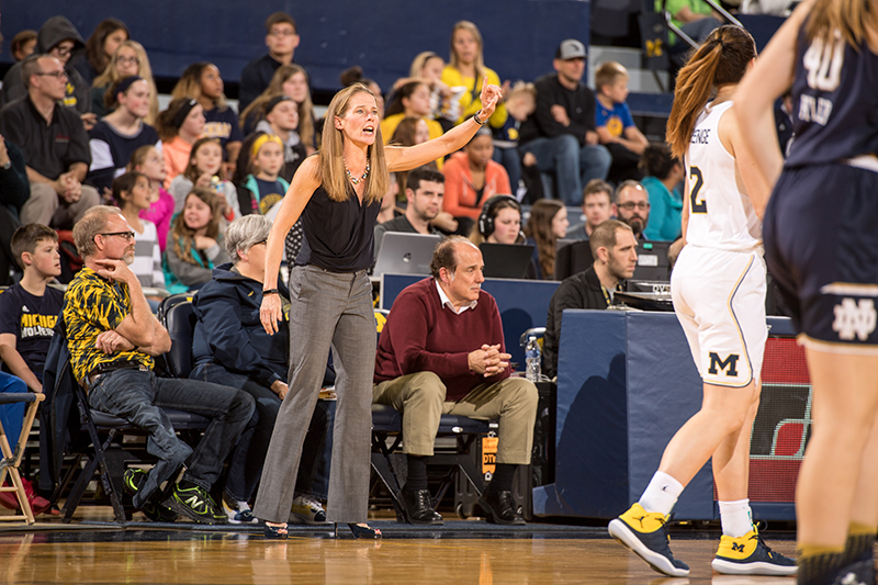 U-M women’s basketball coach Kim Barnes Arico