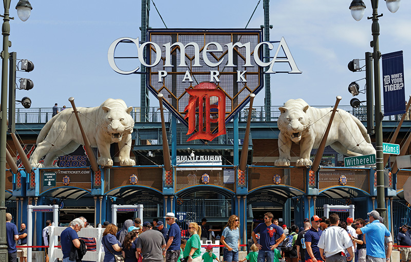 Comerica Park - opening day