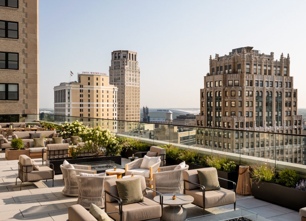New Rooftop Dining Option Opens at Detroit’s Book Tower Hour Detroit