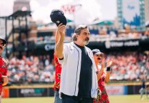Tom Selleck Surprises Fans for Magnum P.I. Day at Comerica Park