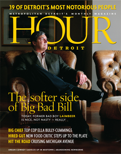 Bill Laimbeer on the cover of the May 2004 issue of Hour Detroit.