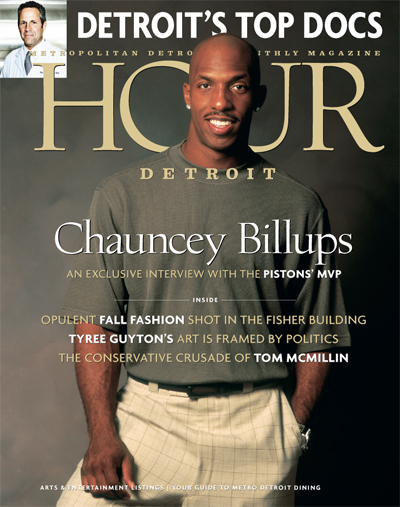 Chauncey Billups on the cover of the October 2004 issue of Hour Detroit.