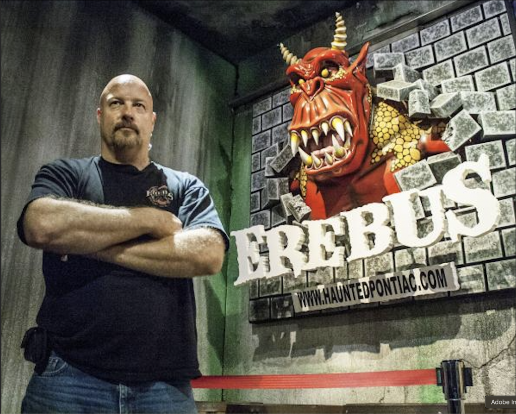 Ed Terebus opened Pontiac’s popular haunted attraction Erebus in 2000 with his brother, Jim.