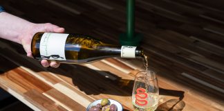 Visitors can enjoy wines by the glass or bottle while they snack on small bites at Vesper Books and Wine.