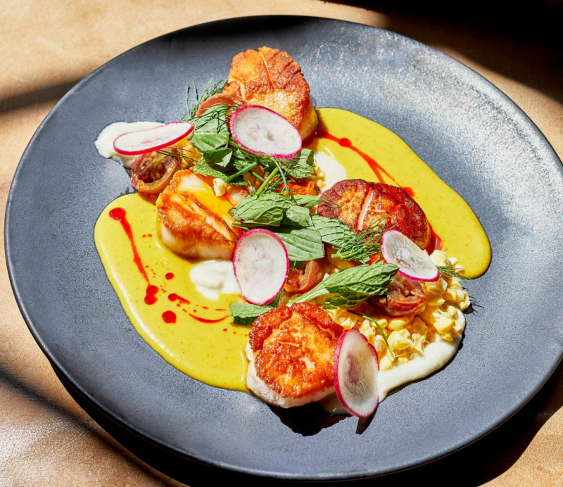Apparatus Room's Pan-Seared Scallops.