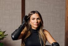 Hour Detroit Best Dressed List 2025: Hilary Schwartz With her husband, Doug, Hilary Schwartz owns what may be Detroit’s only single-vacancy hotel. Posing in a hotel that has 100 times as many rooms, she wears a Zara top and vintage leather gloves, with pants and shoes both from Khaite.