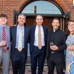 Joseph Kemp, Harry Kemp, John Hale, Fr. Mike Schmitz and Kristan Hale