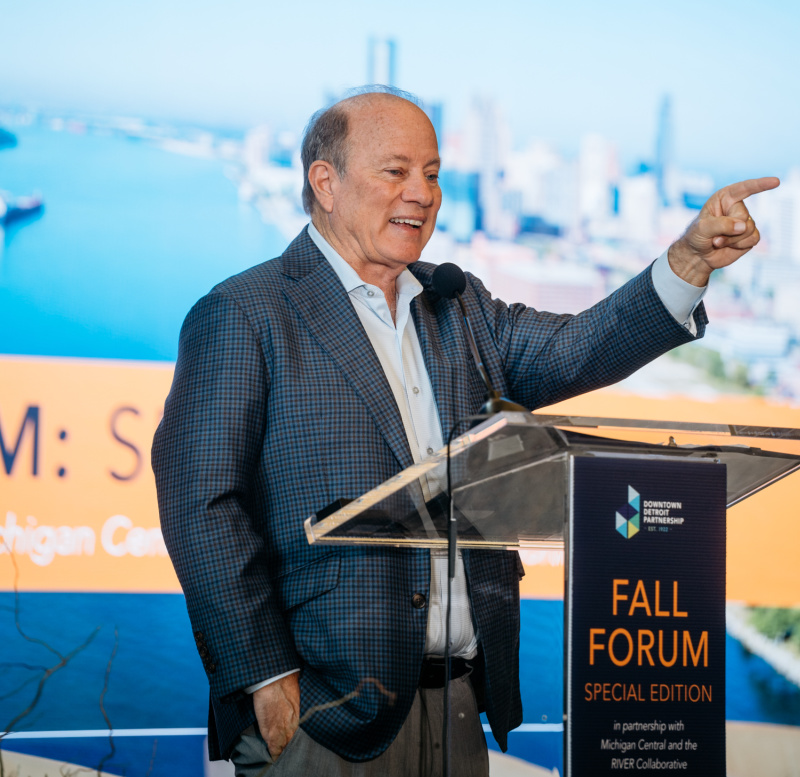 Detroit Mayor Mike Duggan spoke at the annual forum, expressing the need to work cooperatively with our Canadian neighbors to the south.