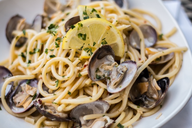 Seafood pasta at Bella Limone