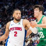 5 Takeaways from the Start of the Detroit Pistons’ Season Cade Cunningham dribbling the ball down the court.