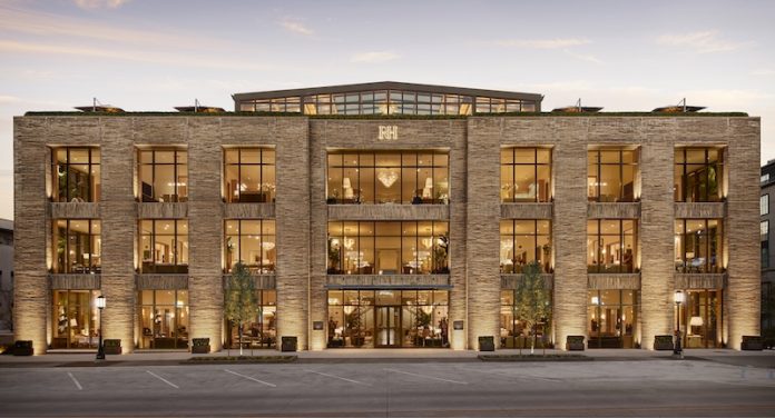 Exterior of RH Detroit, The Gallery in Birmingham