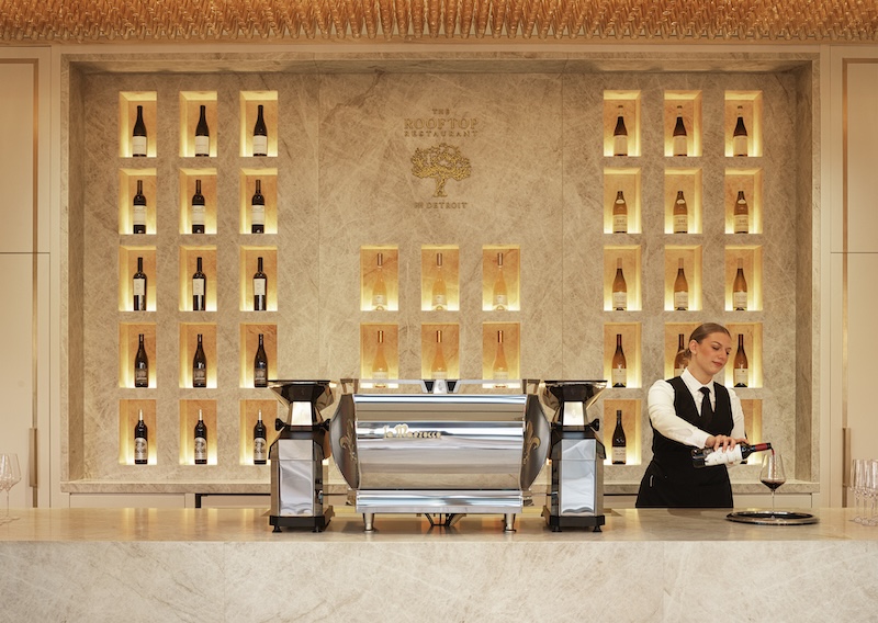 Wine Bar at RH Gallery, Detroit in Birmingham