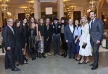 Host Committee Members (left to right): Stephen Eisenberg, Holly Campbell, JJ Curis, Nicole Eisenberg, Jennifer Gilbert, RH Chairman & CEO Gary Friedman, Ethan Davidson, Gretchen Davidson, Mayor Mike Duggan, Dr. Sonia Hassan Duggan, Ashley & KC Crain. // Photo by Jenny Risher