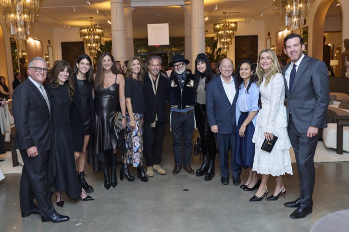 Host Committee Members (left to right): Stephen Eisenberg, Holly Campbell, JJ Curis, Nicole Eisenberg, Jennifer Gilbert, RH Chairman & CEO Gary Friedman, Ethan Davidson, Gretchen Davidson, Mayor Mike Duggan, Dr. Sonia Hassan Duggan, Ashley & KC Crain. // Photo by Jenny Risher