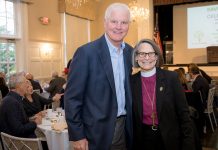Salute to Veterans: Breakfast with the Bishop for St. Anne’s Mead Ric Simon, Rev. Dr. Bonnie Perry (Bishop Episcopal Diocese of Michigan)