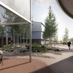 Community courtyard at Stanton Yards.