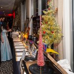 Silent auction table at the Tree of Dreams Fire and Ice Gala 2025