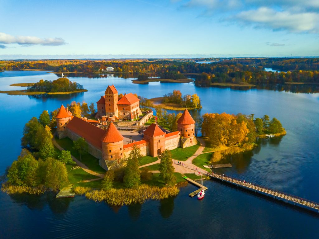 Trakai Island Castle in Lithuania