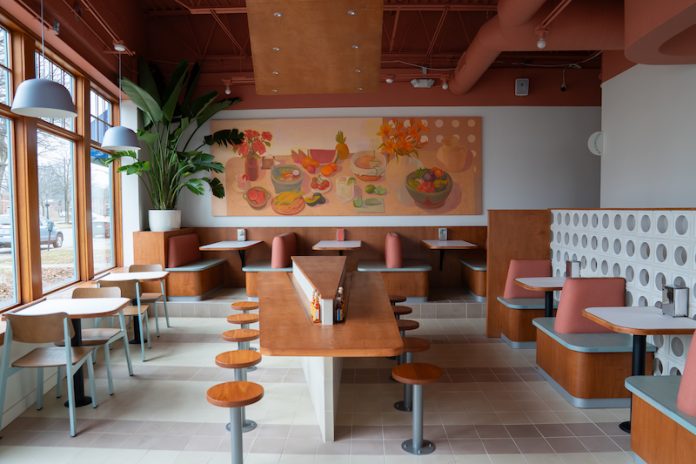 interior of Lola's Taco Bar in Grosse Pointe Woods