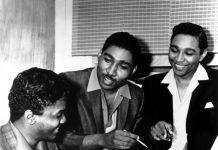 Lamont Dozier (left) at work with Brian Holland (middle) and Eddie Holland.