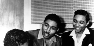 Lamont Dozier (left) at work with Brian Holland (middle) and Eddie Holland.
