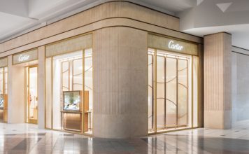 Exterior of the Cartier boutique at Somerset Collection.