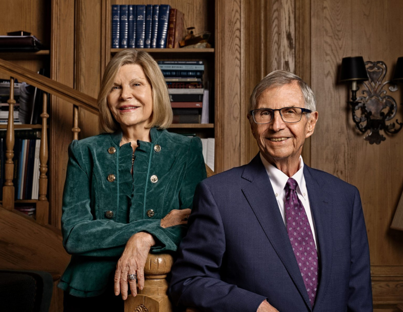 Patti and Jim Anderson, pictured in their home, view their record-setting donation as an investment in the city of Detroit.