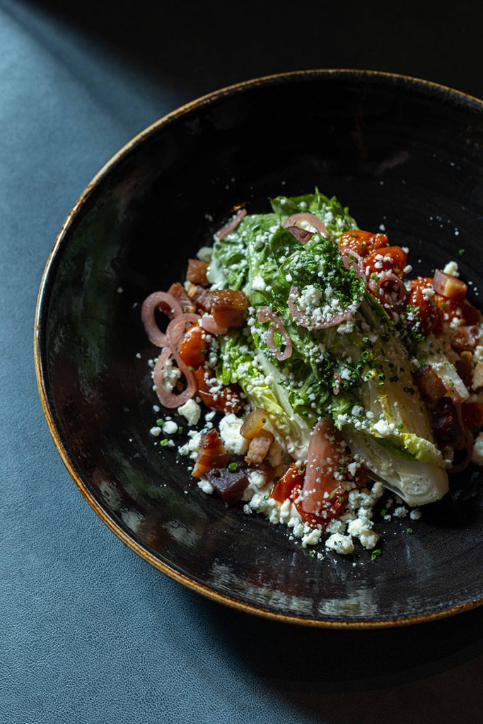A wedge salad from Rudy's Prime Steakhouse