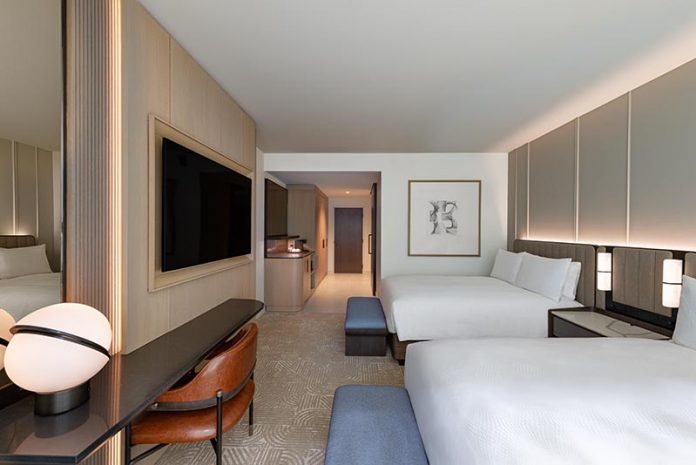 Rendering of a room at JW Marriott Detroit Water Square