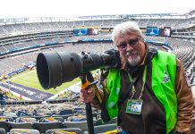 Tom Donoghue photographing Super Bowl 48