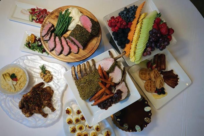 Brunch offerings at Saint John's Resort