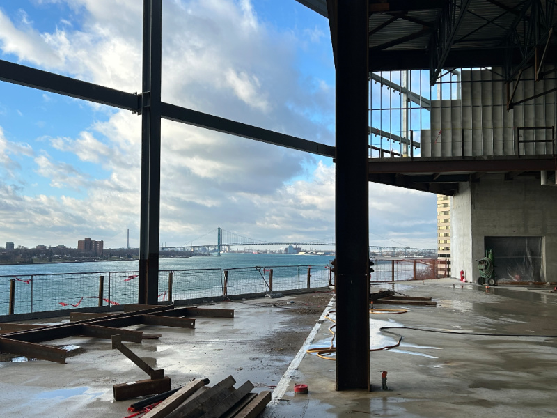 Construction photo of JW Marriott Detroit Water Square