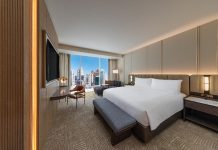 Rendering of a room at JW Marriott Detroit Water Square