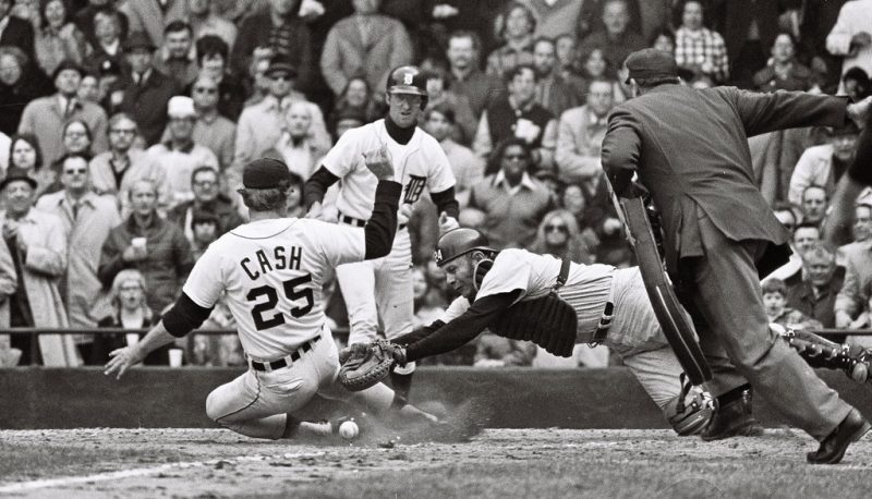 “Norm Cash. The thing I remember most was when Nolan Ryan threw a no-hitter in Detroit [in 1973]. Norm was coming up to bat, and he went into the clubhouse, and broke a leg off the table to use instead of a baseball bat.” 