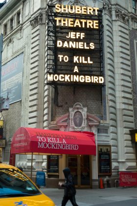 Shubert Theatre Marquee Featuring "To Kill a Mockingbird"