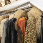 Vintage coats in storage
