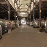 Vintage automobiles in storage