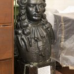 Bust statue of Cadillac