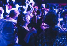 Women dancing at an Earlybirds Club event.