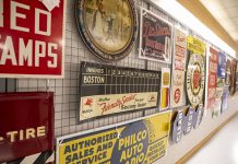 Vintage metal signs
