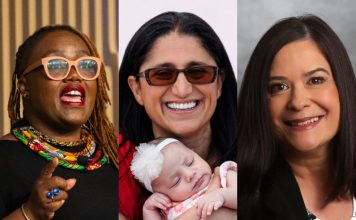 Leseliey Welch, Dr. Mona Hanna, and Dawn Shanafelt