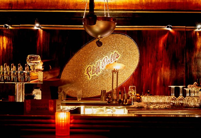 Interior of Cliff Bell's jazz club in Detroit