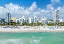 A sea view of of Miami's South Beach