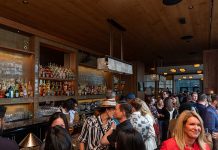 Interior of Pine Hall near the bar.